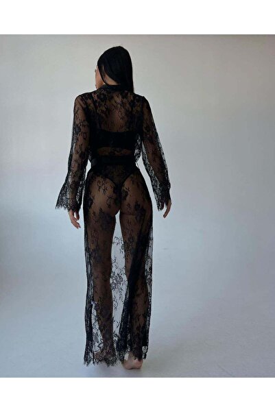 ZEKAS FASHION العصرية الدانتيل طويل خلع الملابس