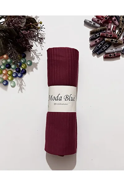 Moda Blue Practical Ready-made Shawl with Pleats Red