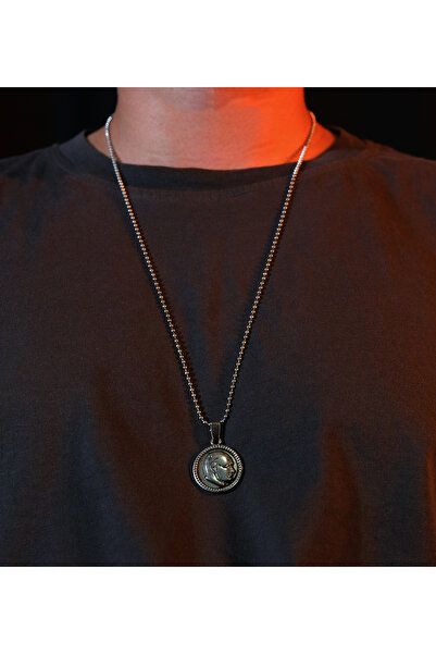 EZG Business مصطفى كمال أتاتورك الجانب الملف الشخصي نموذج الكرة سلسلة فضية تص...