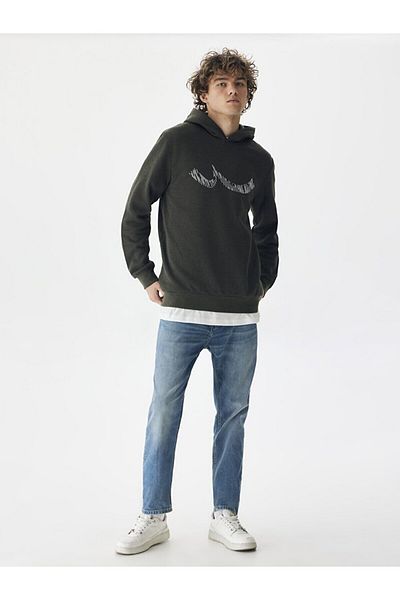 Ltb Logo Hooded Green Sweatshirt