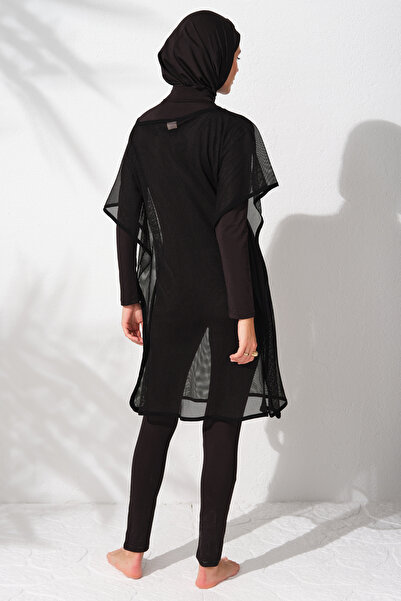 Pierre Cardin Black Hijab Jumpsuit - Mesh Swimsuit231919