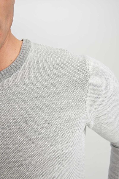 DeFacto Standart Fit Normal Kesim Bisiklet Yaka Triko Kazak R1110az23wn