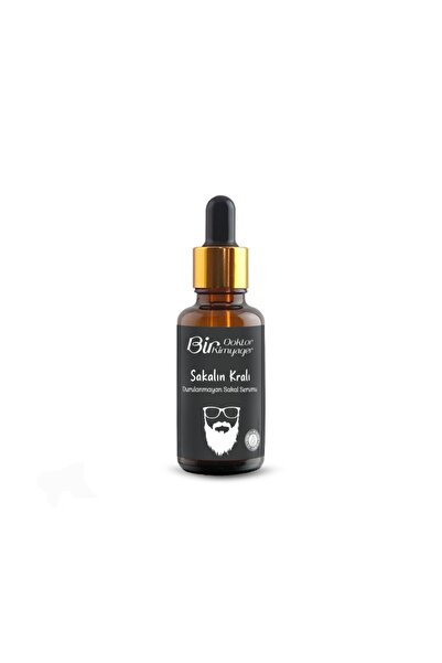 Bir Doktor Bir Kimyager Sakalın Kralı Durulanmayan Sakal Serumu (30 mL) (Siyah)