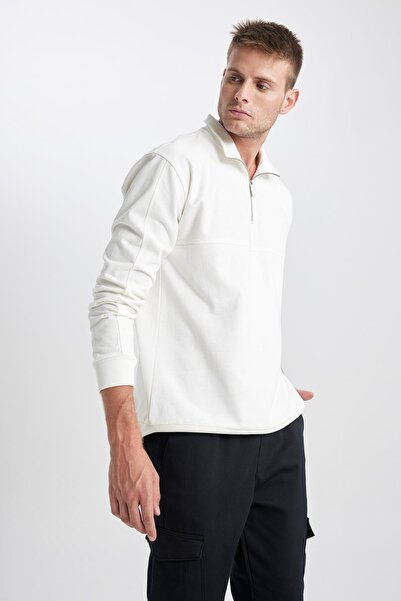 DeFacto Relax Fit Dik Yaka Sweatshirt