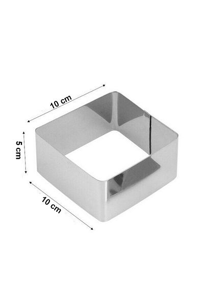 Nar kalıp Narkalıp Square Parfait Cake Mold Diameter 10 cm Depth 5 cm