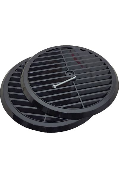 MENFEZSAN Natural Gas Glass Grille Black