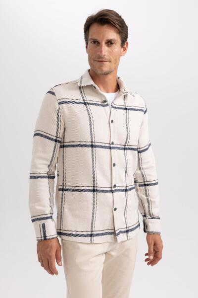 DeFacto Modern Fit Oduncu Uzun Kollu Gömlek Y1692az23au