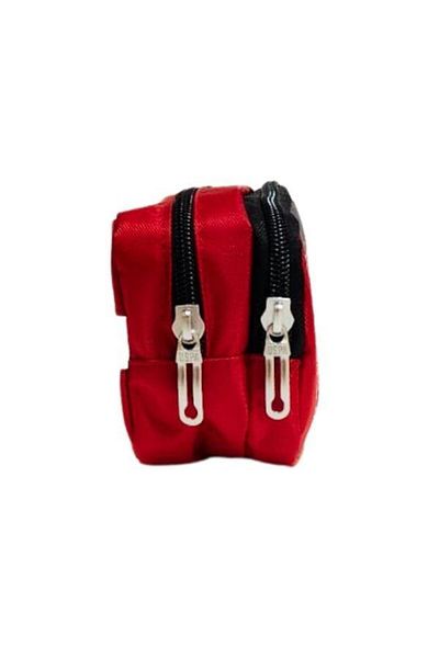 U.S. Polo Assn. Πόλο Ασν. Δερμάτινη-Σουέντ Κόκκινη τσάντα στυλό διπλού ματιού PLKLK23088