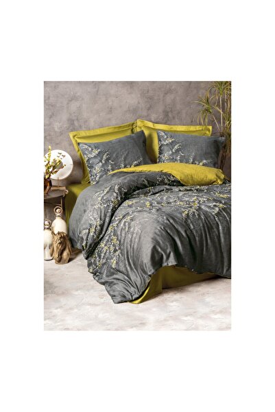 Cotton Box Saten Uyku Seti Çift Kişilik Libby Yeşil