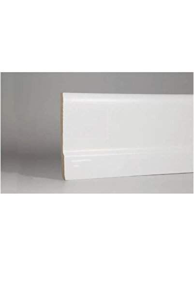 BY İSTANBUL 25 Mt 6cm Laminat Parke Süpürgelik Saten Beyaz Folyo Kaplama 501