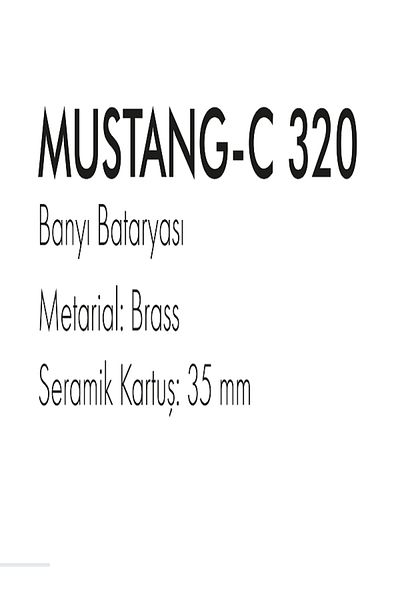 FLEKO MUSTANG-C 320 BRASS MATTE BLACK BATHROOM MIXER