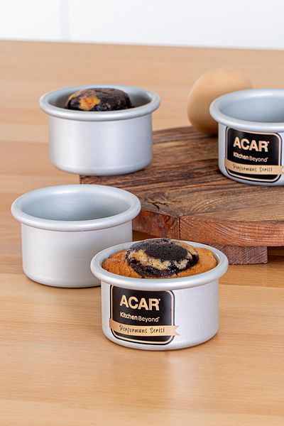 ACAR Mate 6-Piece Round Muffin Cake Mold - 7.5 cm