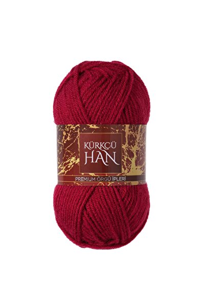 Kürkçü Han Dekor 100gr 100m El Örgü İpi Koyu Pembe