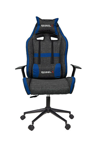 Rebelx Oyuncu Koltuğu Lion Krom Ayak Mavi Renk