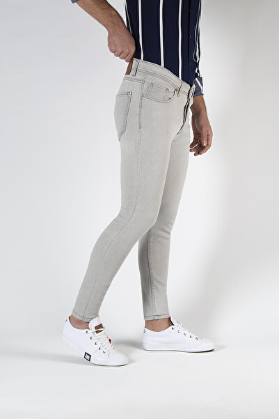 Terapi Men Erkek Açık Gri Slim Fit Jeans Pantolon