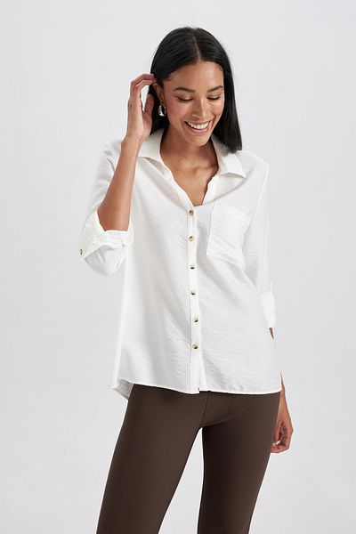 DeFacto Regular Fit Long Sleeve Shirt M9407az23au