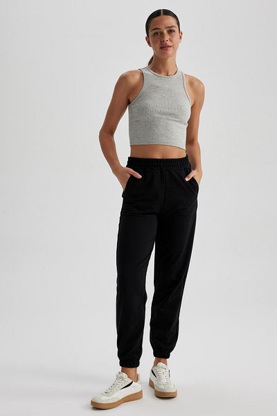 DeFacto Dünne Jogger-Sweatshirthose mit hoher Taille