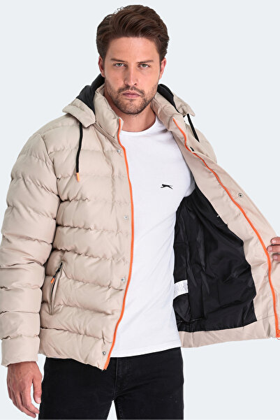 Slazenger SALINE Erkek  Taş Gri Mont & Kaban