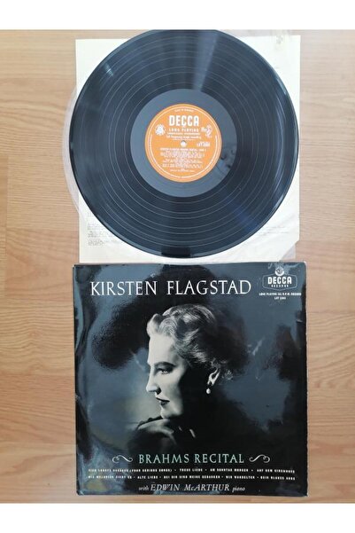 Plakperest Kirsten Flagstad With Edwin McArthur – Brahms Recital - 1959 İngil...