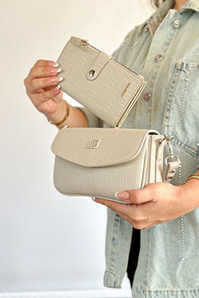 Just Polo حقيبة كروس نسائية يومية - حجم صغير، 2 حزام، مجموعة حجرية - GZD 4086