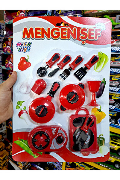 ALYTOYS Kız Çocuk Oyuncak Mutfak Şef Seti 10 Parça Tencere Tava Ocak Bardak K...