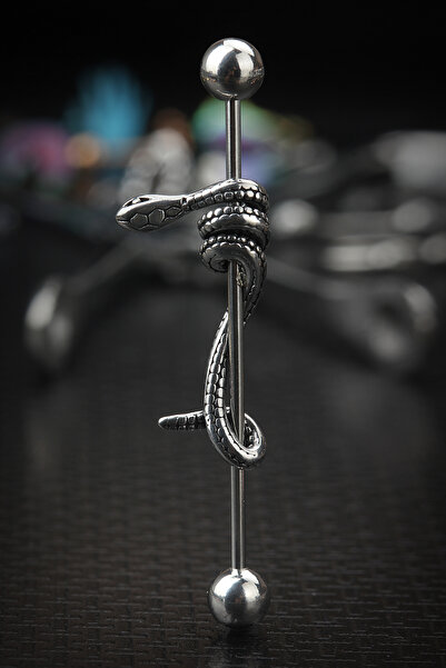 depozoom Cerrahi Çelik Köprü Yılan Piercing