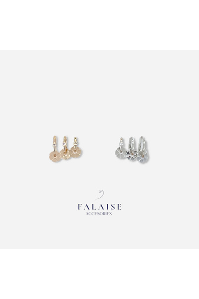 Falaise Accessories 3LÜ GÖÇMEN KÜPE - GÜMÜŞ