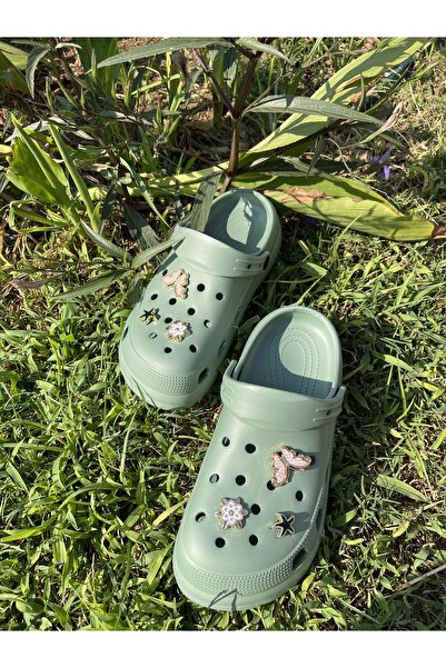 Hızlı Al GIRL'S BUTTERFLY STONE SANDALS CROS SLIPPERS
