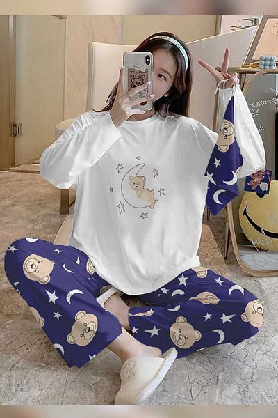 PEMBİŞ HOMEWEAR Bahd Bear 2 Supersoft Women's Pajama Set 2990