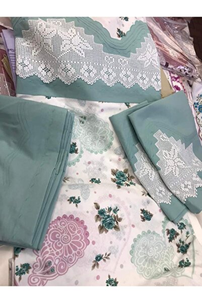 bursa çeyiz ELİŞİ DANTEL NEVRESİM TAKIMI ÇARŞAFI DANTELSİZ