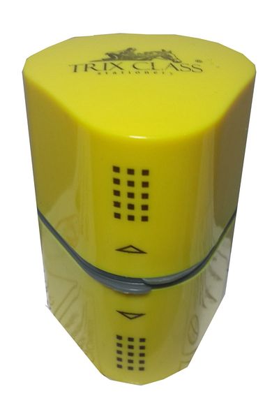 TRİX 2-Chamber Single and 2-Piece Pencil Sharpener - 4 Pieces