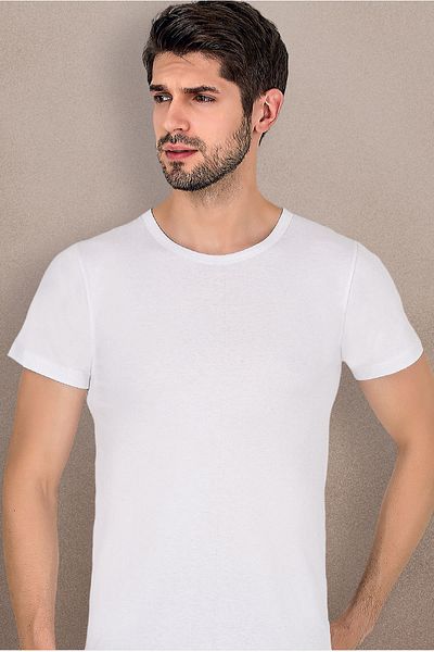 ali altun iç giyim Super Combed Cotton Men's Zero Collar - 6 Pieces