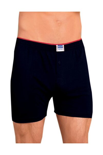 Berrak بوكسر رجالي أسود بأزرار 3 قطع