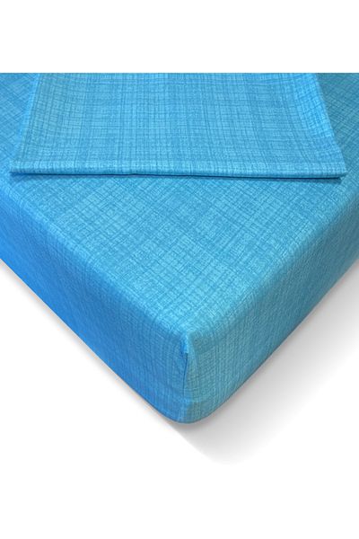 Alla Turca Ranforce 180x200 Cm Elastic Sheet Set - Turquoise