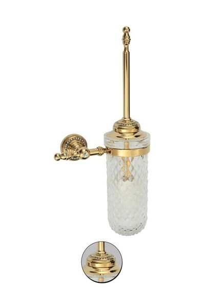 Maya Gold Style Mounted Frosted Glass Brush - Brass and Pvd Coated