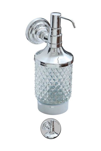 Maya Chrome Pvd Sixth Character Mount Liquid Soap Frosted Glass Brass