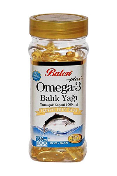 Balen Omega 3 Fish Oil Plus 3 - 1380 Mg X 100 Capsules