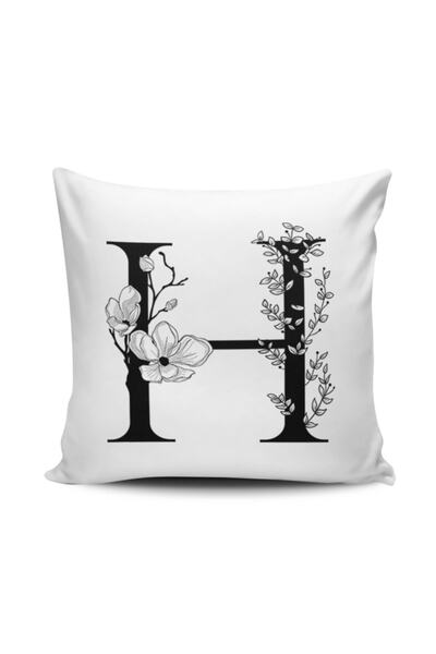 Generic Brand Letter H Digital Printed Throw Pillow Cover
