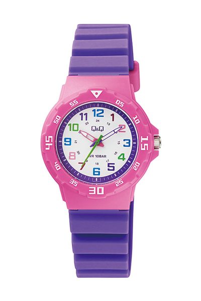 Q&Q Girl's Purple 100 meters Waterproof Wristwatch