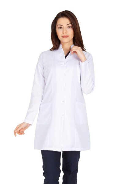 VEHBİ Жіночий фартух з кишенями - для лікарів, вчителів, лабораторних працівн...