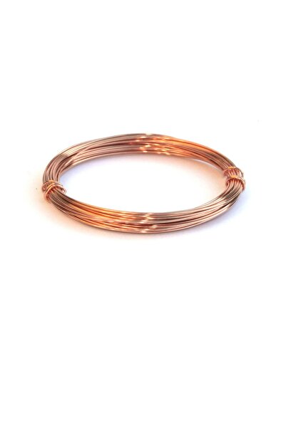 Hdg Çıplak Bakır Tel - Kaplamasız Saf Bakır Tel - 1 Mm Kalınlık - 50 Metre Uzunluk Deney, Takı Teli