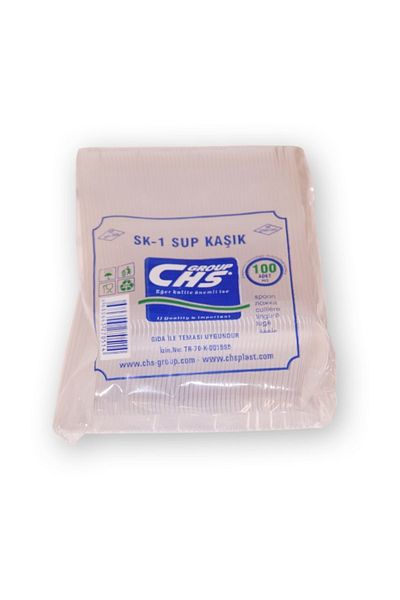 SUP TransparEnt PLastic Spoon - SmaLL Tasting, Pack: 100 Pieces Takribi, Width: 2.5 Cm LEngth: 12.5 Cm