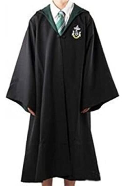 Genel Markalar Harry Potter Cübbe Slytherin Model Üst Kalite Cübbe Pelerin
