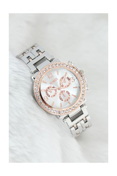 Spectrum Silver Renk Metal Kordon Taşlı Rose Kasa Kadın Saat - Bf17213