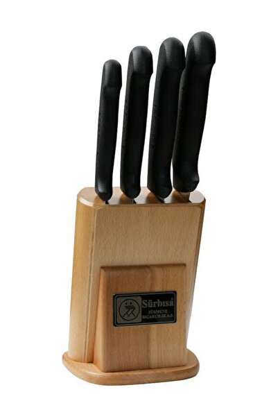 Sürbisa 61503 N Mutfak Bıçak Seti 4lü (61001+61002+61003+61011+kütük) (pimsiz)