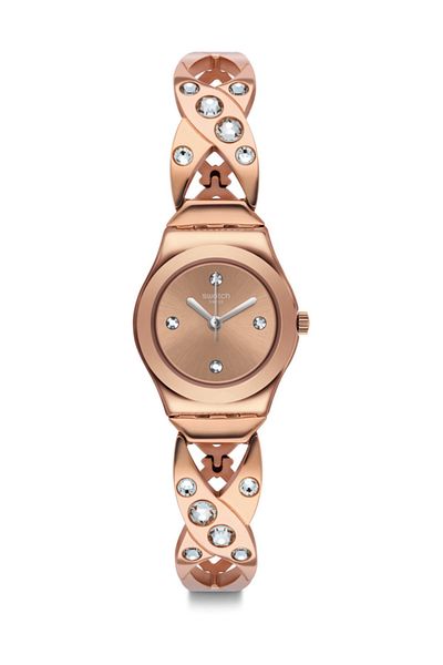Swatch Ysg165g Rose Hug Women's Wristwatch76105228203197610522820319