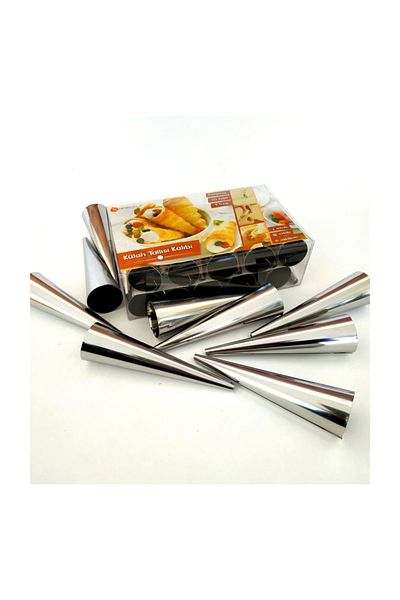 Nar kalıp Narkalıp Croorne Mold Torpedo Funnel Dessert Mold 1 Pack 20 Pieces
