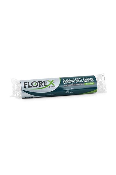 Florex Industrial 240 Lt Container Garbage Bag 500 Gr (20 Rolls / 100 Pieces)