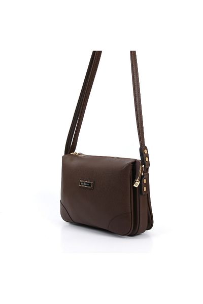 Silver Polo Geantă de damă Coffee-Nix Brown 1Sılw 2023864