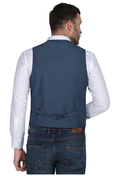 Buenza Men's Vest 120's - Slim Fit - Parliament - 3W3M2936O166